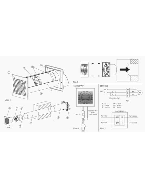 Europlast EER125S EER125S фото | rekuperatory.com.ua