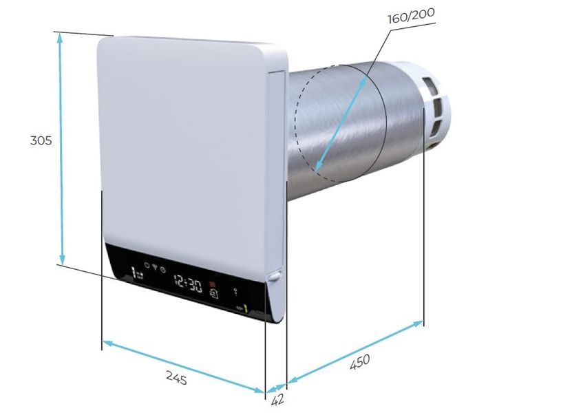 Vents BREEZY 160-Е Smart L07 0688448329 фото | rekuperatory.com.ua