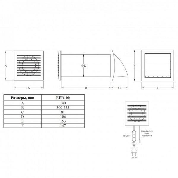 Europlast EER100WP 34698701 фото | rekuperatory.com.ua